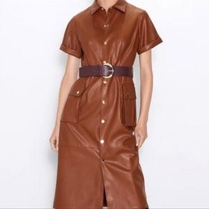 Faux Leather Zara Dress